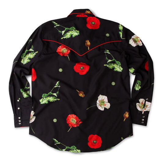 FUCT/ SSDD POPPY FLOWER WESTERN SHIRT